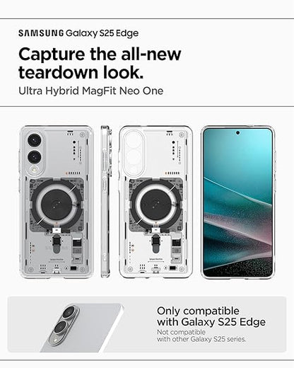 Spigen Ultra Hybrid MagFit for Samsung Galaxy S25 Edge Case, Galaxy S25 Edge Back Cover - Neo One