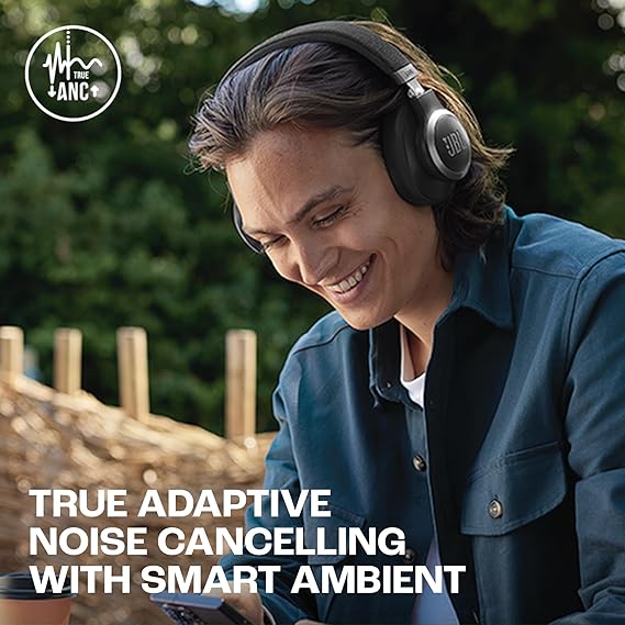 JBL Live 770NC True Adaptive Noise Cancellation Headphones, Wireless Over Ear, Spatial Sound, 65Hrs Playtime, Speed Charge (2 color options)