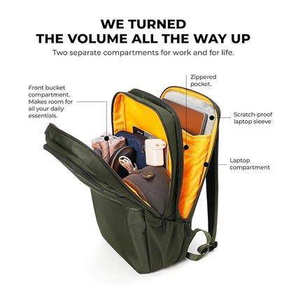 MOKOBARA The Kaleido Backpack, Water-Resistant 15.6" Laptop Bag with Luggage Sleeve for Work, Travel, and Daily Use - Suitable for Men and Women - Rajputtrade
