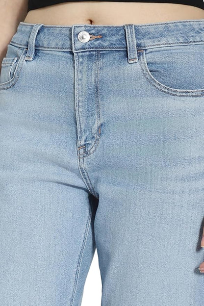 American Eagle Women's Straight Jeans (Blue-32) - Rajputtrade
