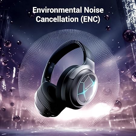 ZEBRONICS Envy 2, Wireless Over Ear Headphone, ENC, Upto 65* Hours Playback - Rajputtrade