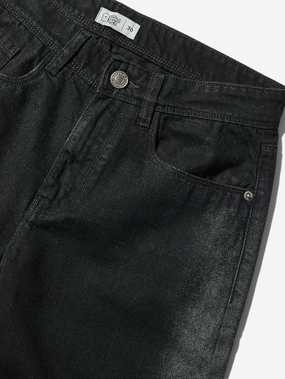 The Souled Store Dark Sapphire Men and Boys Straight Fit Cotton Blend Jeans - Rajputtrade