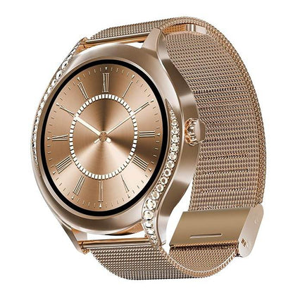 boAt Enigma Gem Women's Luxury Smart Watch w/ 1.19” (3.02cm) AMOLED Display, HR & SpO2 (Rose Gold) - Rajputtrade