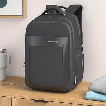 Arctic Hunter Travel Backpack for Men 45L Big Heavy Duty Office Travel Laptop Backpack Fit Upto 17" Laptop 1680D Polyester Water-resistant Padded Overnight Laptop/Clothes Bag with Multi-Pockets, Black - Rajputtrade