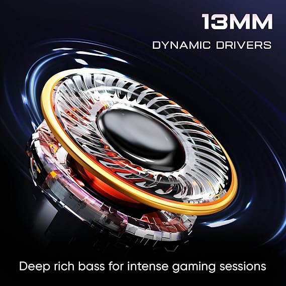 Mivi Commando X7 [Just Launched] Gaming in Ear Earbuds: 35ms Low Latency, 13mm Bass Drivers, 50Hrs Playtime, Type C (White) - Rajputtrade