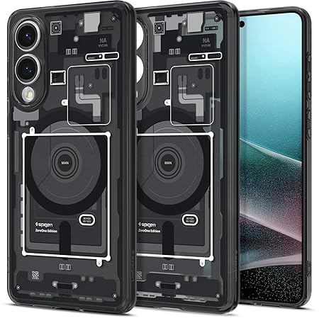 Spigen Ultra Hybrid MagFit for Samsung Galaxy S25 Edge Case, Galaxy S25 Edge Back Cover - Zero One Black