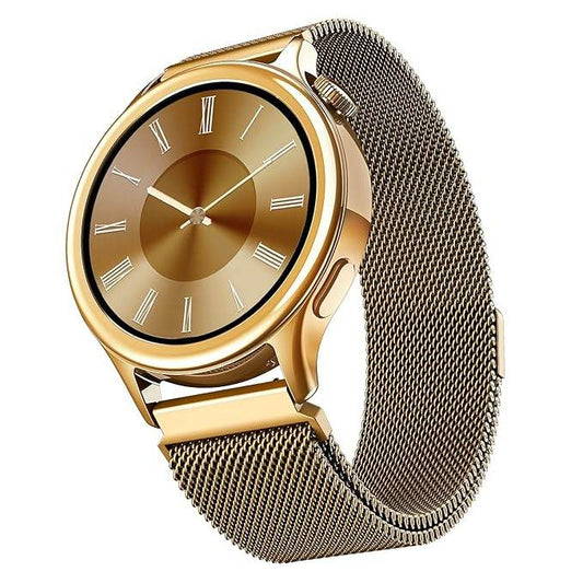 boAt Enigma Daze Women's Luxury Smart Watch w/ 1.3”(3.3cm) Luminous Display, HR & SpO2 (Metallic Gold) - Rajputtrade