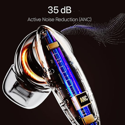 Mivi Opera ANC [Flagship Launch], True Wireless Earbuds with 35dB ANC, 60H Playtime - Rajputtrade