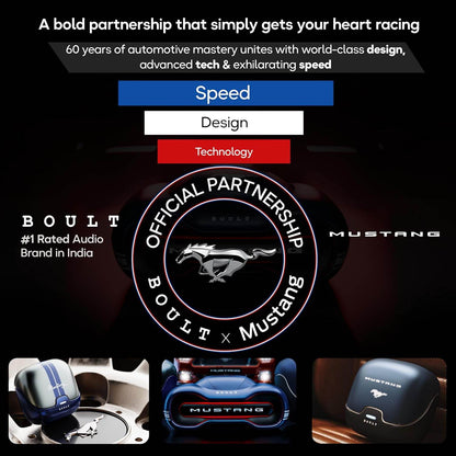 Boult x Mustang Torq Wireless in Ear Earbuds (Navy Blue) - Rajputtrade