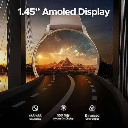 boAt Lunar Peak w/ 1.45" (3.6 cm) AMOLED Display, Advanced BT Calling, Smart Watch for Men & Women(Rose Gold) - Rajputtrade