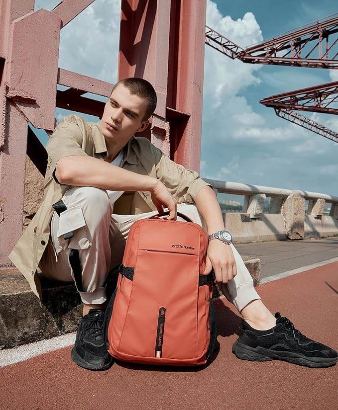 Arctic Hunter Backpack for Men Women 30L Office Casual 15.6-inch Laptop Bag Water-resistant Multi-pockets Sleek Smart College Backpack with USB Port YKK Zipper - Rajputtrade