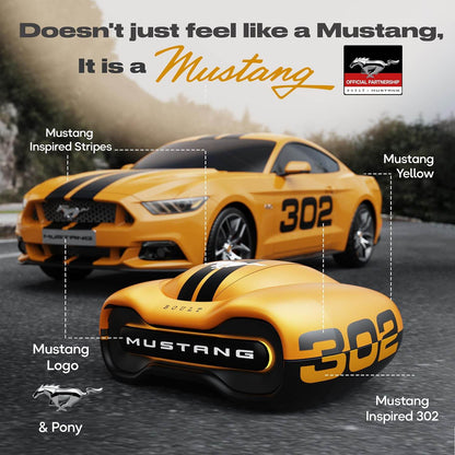 Boult X Mustang Newly Launched Torq TWS Earbuds with 60H Playtime, App Support, 4 Mics ENC, 45ms Low Latency (Yellow) - Rajputtrade