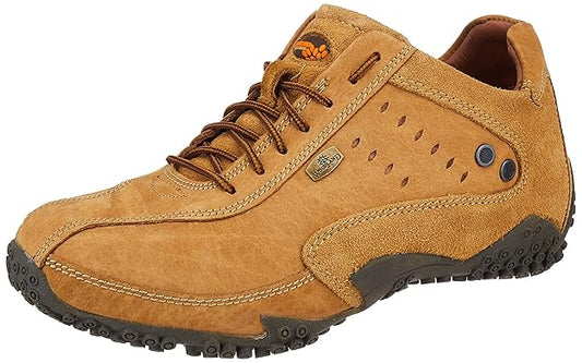 Woodland Men Lace Up Sneaker Shoes - CAMEL - Rajputtrade