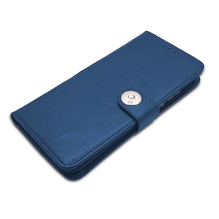 Vivo Y200 5G Flip Cover Leather Finish | Flip Case (Blue)