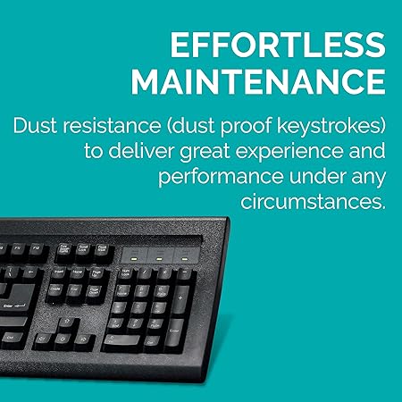 TVS ELECTRONICS Gold Prime Mechanical Wired Keyboard | Dustproof Key switches | Guaranteed 50 Million keystrokes | 1.5 Meter USB Cable, USB Gold Keyboard (Black) - Rajputtrade