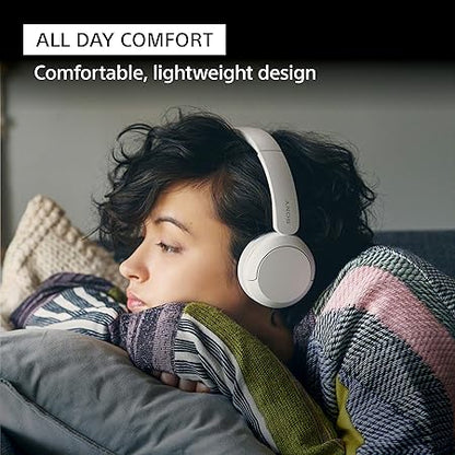 Sony WH-CH520 Wireless Bluetooth Headphones with Mic, Up to 50Hrs Battery, Voice Assistant, Customized EQ-White - Rajputtrade