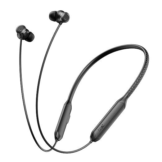 boAt Rockerz 255 Z Plus 50HRS Battery, BT v5.3, Bluetooth Neckband, (Classic Black) - Rajputtrade