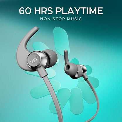 boAt Rockerz 255 Pro+, 60HRS Battery Ear Bluetooth Neckband (Cosmic Grey) - Rajputtrade