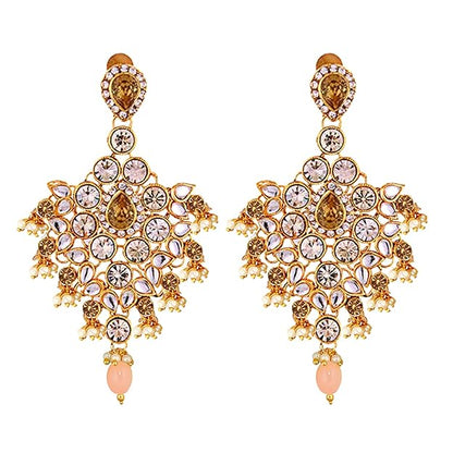 Jewellery Wedding Designer Gold Plated Dulhan Choker Bridal Set with sheeshpatti for Girls & Women - Rajputtrade