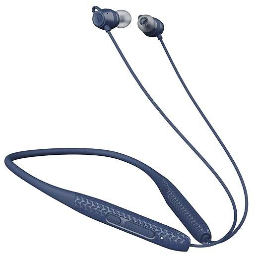 boAt Rockerz 255 Max, 60HRS Playtime, EQ Modes, Power Magnetic Earbuds (Space Blue) - Rajputtrade