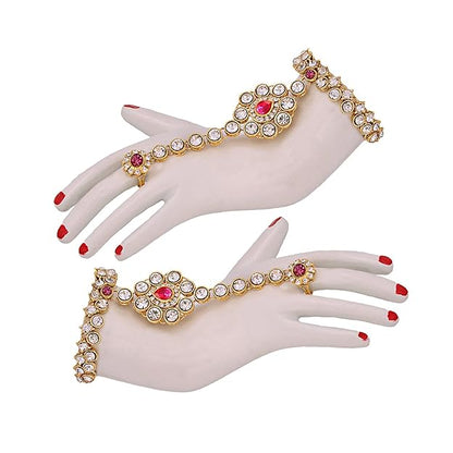 Jewellery Wedding Designer Gold Plated Dulhan Choker Bridal Set with sheeshpatti for Girls & Women - Rajputtrade