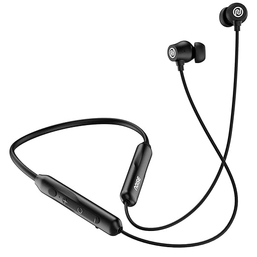Noise Airwave Pro Bluetooth in Ear Neckband 32 dB ANC, 60H of Playtime (Matte Black) - Rajputtrade