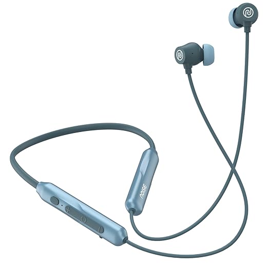 Noise Airwave Pro Bluetooth in Ear Neckband with Upto 32 dB ANC, (Metallic Blue) - Rajputtrade